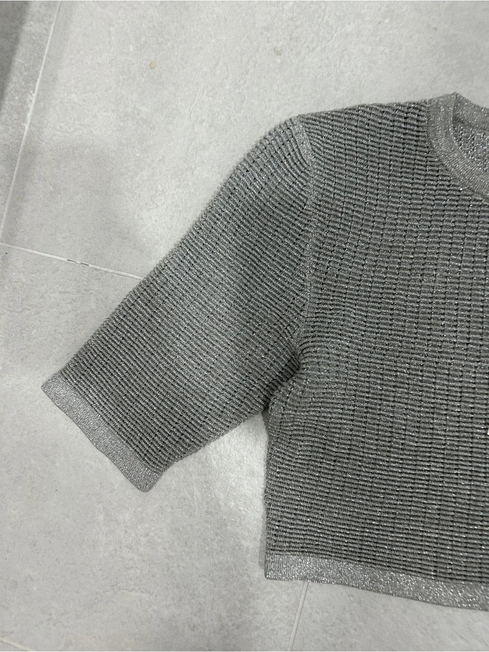 Solid & Striped The Cara Top silver shimmer NWT
